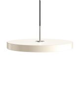 Asteria Pendel - Pearl/Hvid m. stål cover Asteria Pendel - Pearl/Hvid m. stål cover