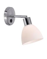 Nordlux Ray Væglampe - Opal/Krom