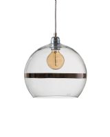 Ebb & Flow Rowan Pendel - Stripe - Ø28 - Klar/Platinium Ebb & Flow Rowan Pendel - Stripe - Ø28 - Klar/Platinium