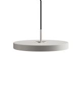 Asteria Mini Pendel - Mist/Lys grå m. stål cover Asteria Mini Pendel - Mist/Lys grå m. stål cover