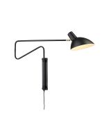 Halo Design Metropole Deluxe Væglampe Medium - Sort