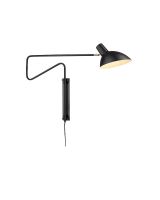 Halo Design Metropole Deluxe Væglampe Small - Sort Halo Design Metropole Deluxe Væglampe Small - Sort