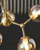 Halo Design Atom Pendel - Ø57 - Rav/Messing Halo Design Atom Pendel - Ø57 - Rav/Messing