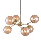 Halo Design Atom Pendel - Ø57 - Rav/Messing Halo Design Atom Pendel - Ø57 - Rav/Messing