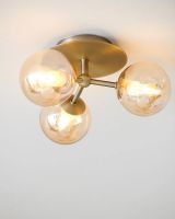 Halo Design Atom Trio Loftlampe Rav/Messing Halo Design Atom Trio Loftlampe Rav/Messing