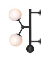 Halo Design Atom Væglampe Opal/Sort Halo Design Atom Væglampe Opal/Sort