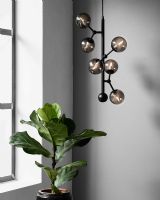 Halo Design Atom Vertical Pendel Røg/Sort Halo Design Atom Vertical Pendel Røg/Sort