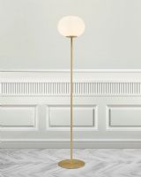 Nordlux Alton Gulvlampe - Opal/Messing