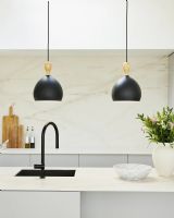 Halo Design Dueodde Pendel - Sort/Metal - Ø39 Halo Design Dueodde Pendel - Sort/Metal - Ø39