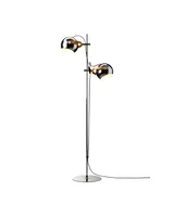 DC 2-Arm Gulvlampe Krom Ø18 fra Halo Design