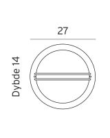Norlys Berlin Væglampe E27 - Mål Norlys Berlin Væglampe E27 - Mål