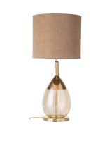Ebb & Flow Marl Bronze Stofskærm m/ Lute bordlampe Ebb & Flow Marl Bronze Stofskærm m/ Lute bordlampe