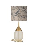 Ebb & Flow Fern Leaves Wild - Grå m/ Lute bordlampe