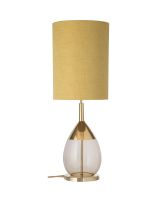 Ebb & Flow Lute Lampefod - Kastanie/Guld m/ SH101044 lampeskærm