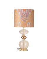 Ebb & Flow Futura Lampefod - Gylden m/ SH101032 lampeskærm Ebb & Flow Futura Lampefod - Gylden m/ SH101032 lampeskærm