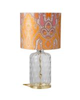 Ebb & Flow Pillar Lampefod - Klar Dimples m/ SH101032 lampeskærm