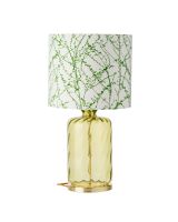 Ebb & Flow Pillar Lampefod - Oliven Dimples m/ SH101021 lampeskærm