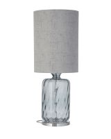 Ebb & Flow Pillar Lampefod - Grå Dimples m/ SH101042 lampeskærm Ebb & Flow Pillar Lampefod - Grå Dimples m/ SH101042 lampeskærm