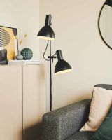 Baltimore Gulvlampe - 2 arm - Sort Baltimore Gulvlampe - 2 arm - Sort