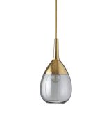 Ebb & Flow Lute, 14cm Røgfarvet grå/Guld Ebb & Flow Lute, 14cm Røgfarvet grå/Guld