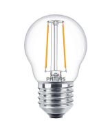 Philips Classic E27 LED 2W P45 klar filament