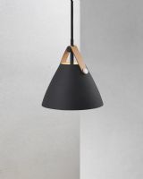 Nordlux Strap 16 - Sort m/ brun rem Nordlux Strap 16 - Sort m/ brun rem