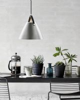 Nordlux Strap 36 - Børstet stål m/ sort rem