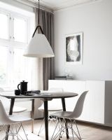 Nordlux Strap 36 - Hvid m/ sort rem