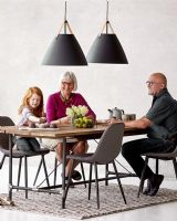 Nordlux Strap 48 - Sort m/ brun rem Nordlux Strap 48 - Sort m/ brun rem