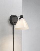 Nordlux Strap 15 - Opal/Sort m/ sort rem