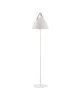 Nordlux Strap Gulvlampe - Hvid m/ brun rem