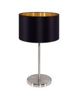 Eglo Maserlo Bordlampe Ø23 - Sort/Guld Eglo Maserlo Bordlampe Ø23 - Sort/Guld