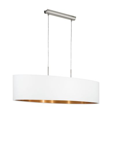 Eglo Pasteri Pendel 100cm - Hvid/kobber