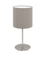 Eglo Pasteri Bordlampe 27cm - Taupe Eglo Pasteri Bordlampe 27cm - Taupe