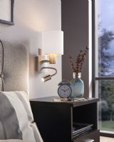 Eglo Pasteri Væg 2L - Hvid/Kobber