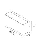 Norlys Asker Down LED Væglampe Norlys Asker Down LED Væglampe